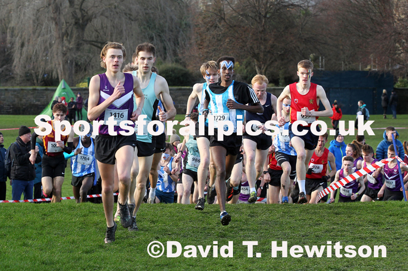 Mens short race  2020 BUCS Cross Country Champs., Edinburgh.  Photo: David T. Hewitson/Sports for All Pics